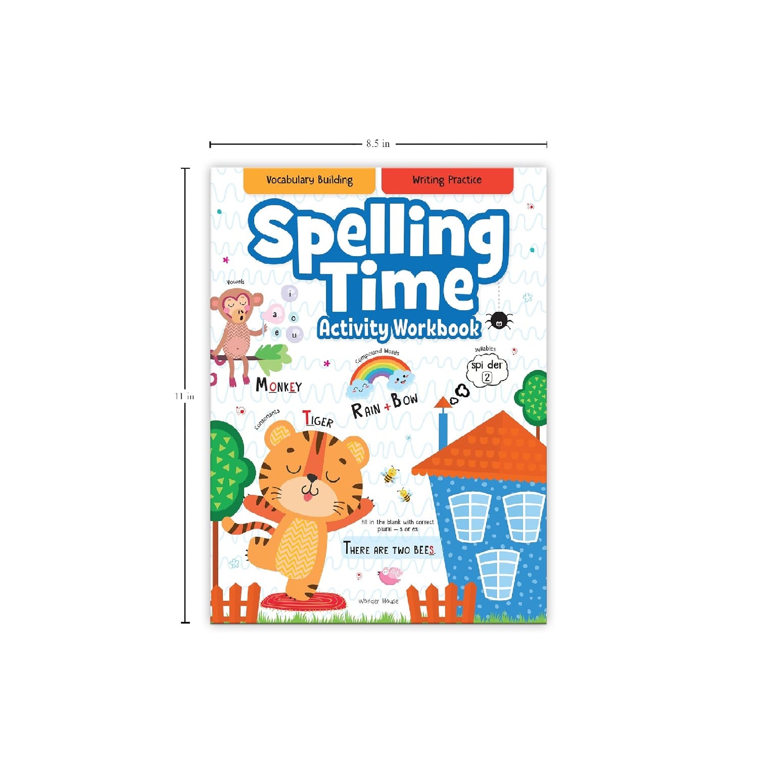 Spelling Time- Activitiy Workbook for Kids (Ages 6-8) I Vocublary Building I Writing Practice I Paperback