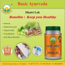 Basic Ayurveda Dhatri Loh Tablet 40 Tablets For eyesight, premature hair graying, overall body strength