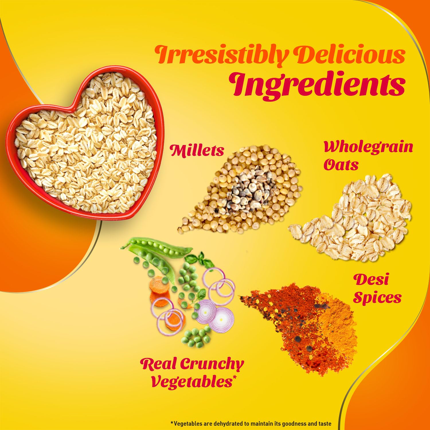 Saffola Masala Oats|38g| Classic Masala | Tasty, Anytime Snack | Ready in 3 mins | Millets Goodness- with Bajra & Jowar | No maida , No added preservatives | helps manage weight