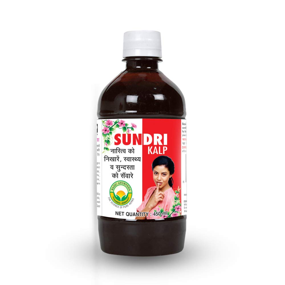 Basic Ayurveda Sundri Kalp (450ml) For menstrual cycle, menopausal symptoms, Stamina