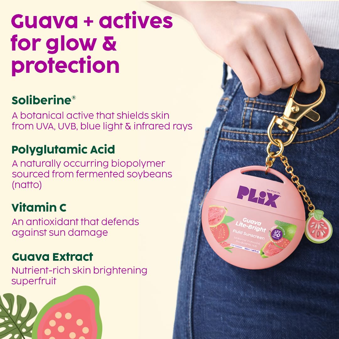 PLIX- THE PLANT FIX Guava Glow Fluid Sunscreen |
