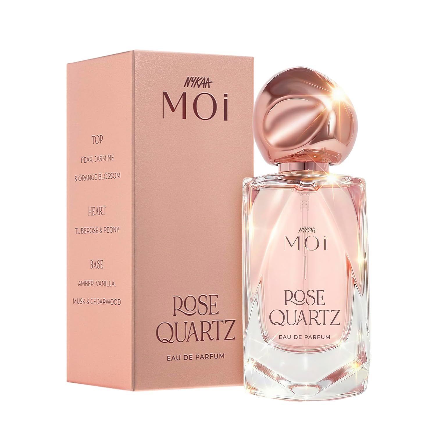 Nykaa Rose Quartz EDP 50ml | Floral Musk Scent for Women |