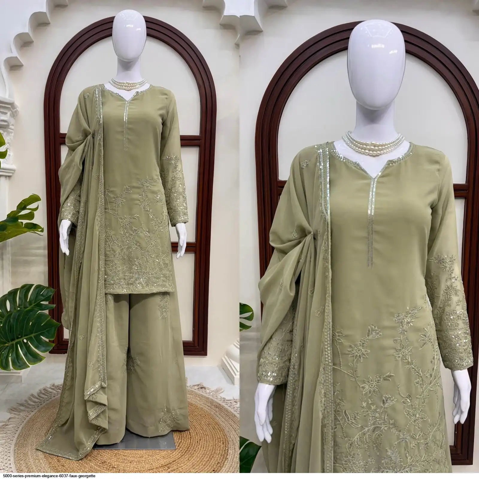 5000 SERIES PREMIUM ELEGANCE 6037 FAUX GEORGETTE