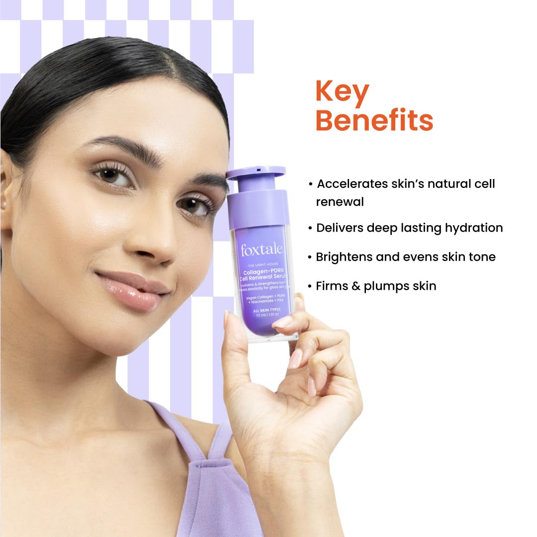 FoxTale Collagen PDRN Cell Renewal Serum with Niacinamide - 30ml