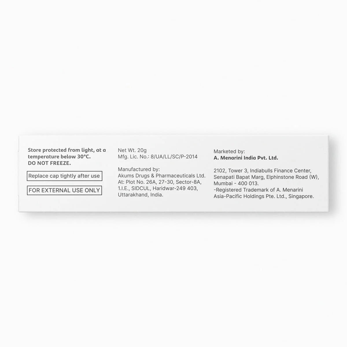 A Ret 0.1% Gel (20gm) For Acne, Wrinkles, Skin Spots, Rough Skin