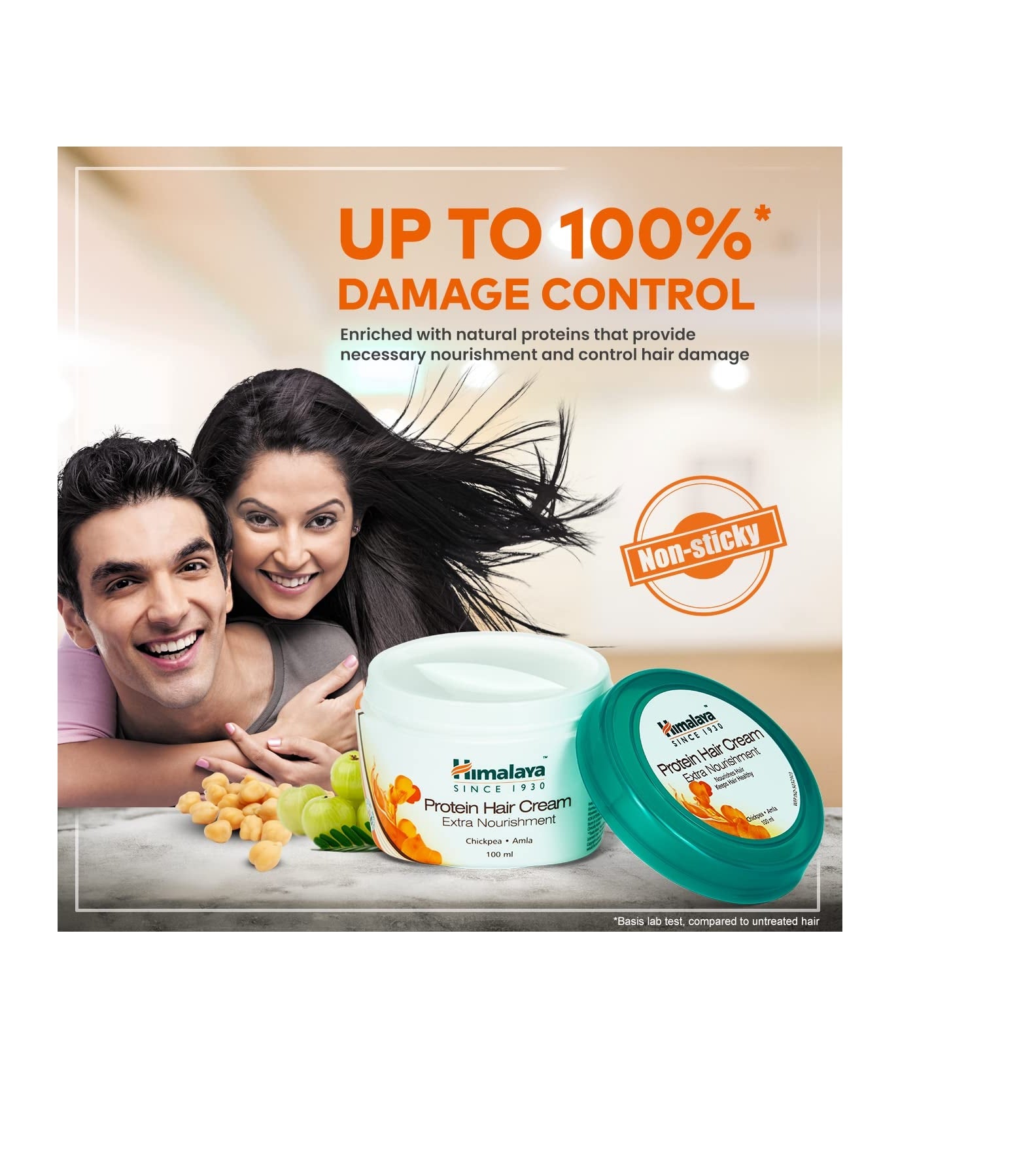 Himalaya Protein Hair Cream Extra Nourishment (200ml) – With Chickpea & Amla for Hair Fall Control & Damage Repair