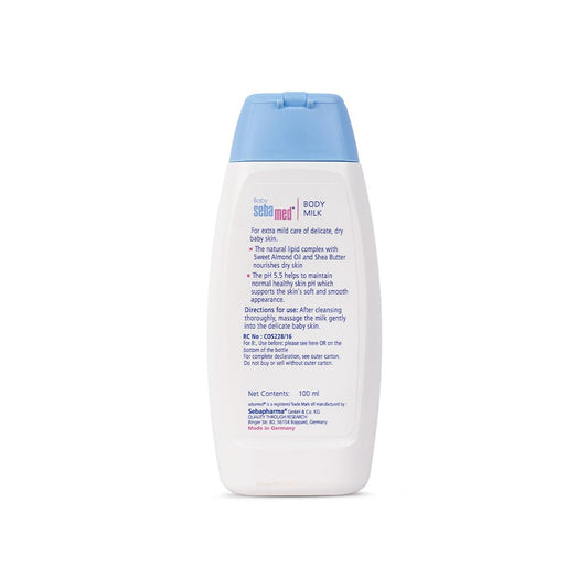 Sebamed Baby Body Milk For Dry Skin, Daily Moisturisation - 100 ml
