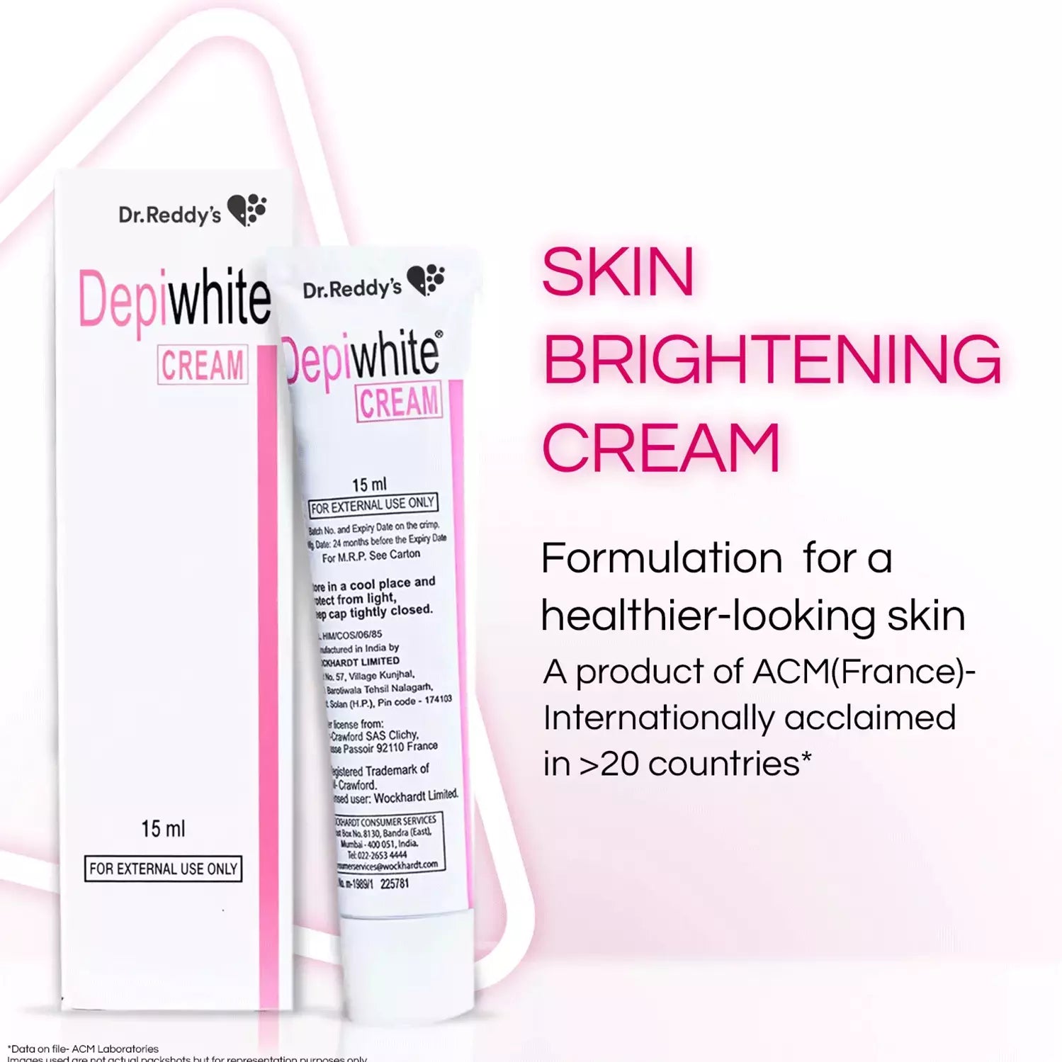 Depiwhite Cream (15ml) For Dark Spots, Skin Redness, Skin Tone, Depigmentation