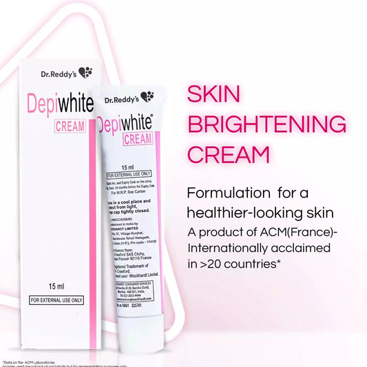 Depiwhite Cream (15ml) For Dark Spots, Skin Redness, Skin Tone, Depigmentation