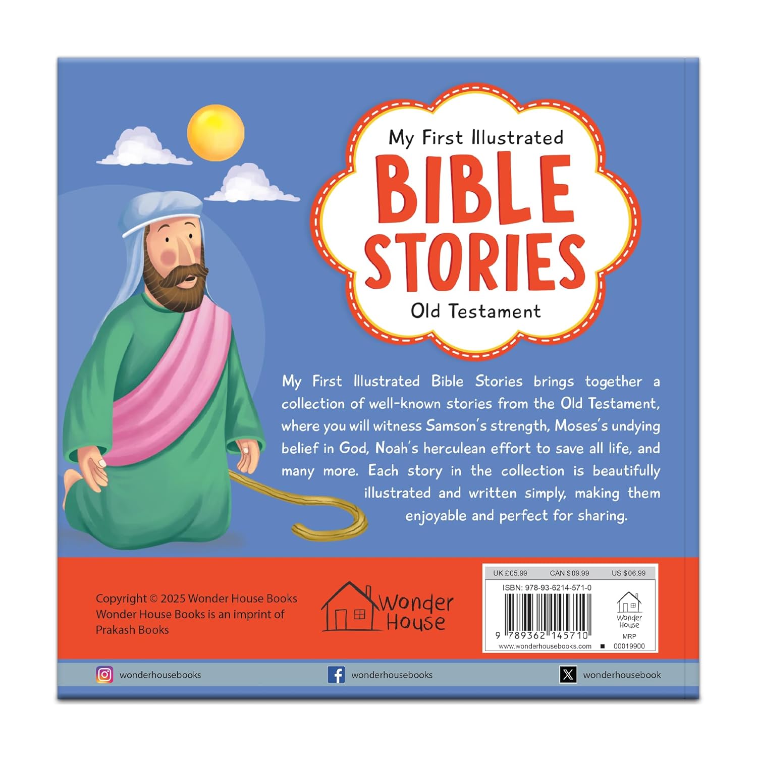 My First Illustrated Bible Stories: Old Testament Hardcover  Book