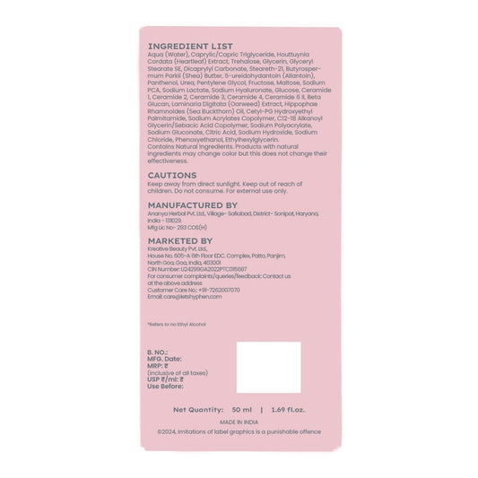 Hyphen Ceramide Rich Pillow Cream 50ml