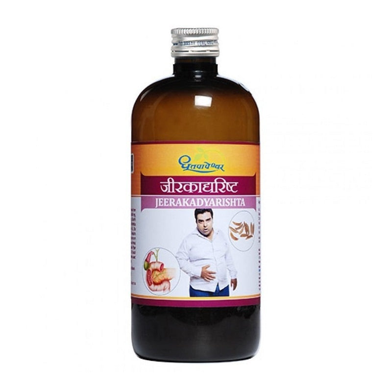 Dhootapapeshwar Jeerakadyarishta 450 ml for digestive disorders, constipation