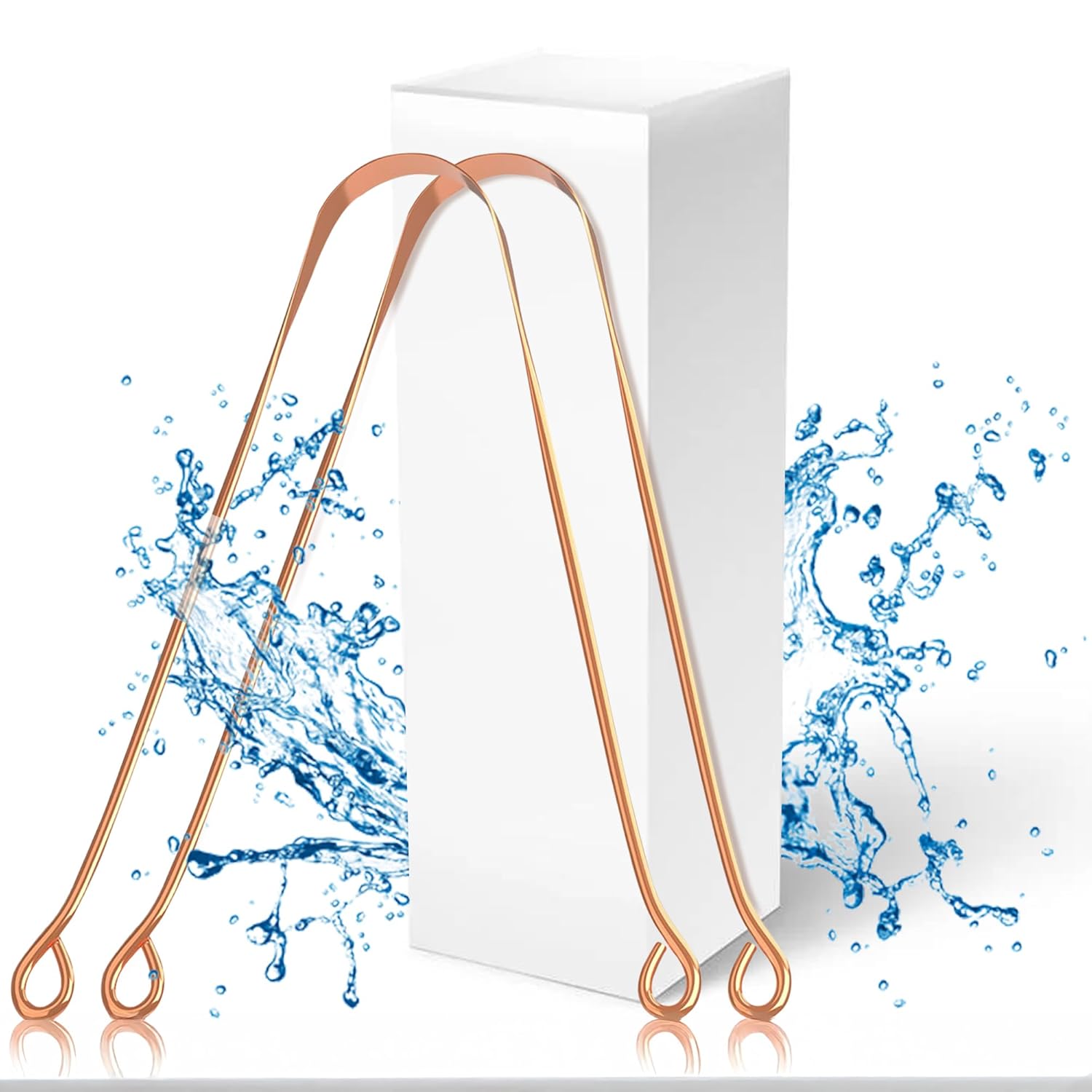 GUBB Copper Tongue Cleaner For Kids and Adults – Pack of 2 For Oral Hygiene and Bad Breath Treatment