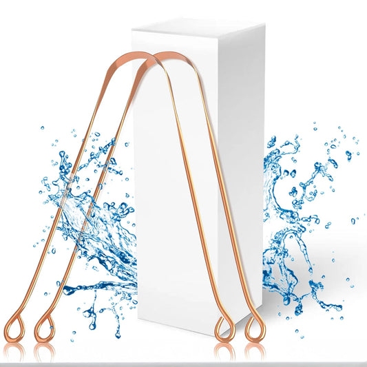GUBB Copper Tongue Cleaner For Kids and Adults – Pack of 2 For Oral Hygiene and Bad Breath Treatment