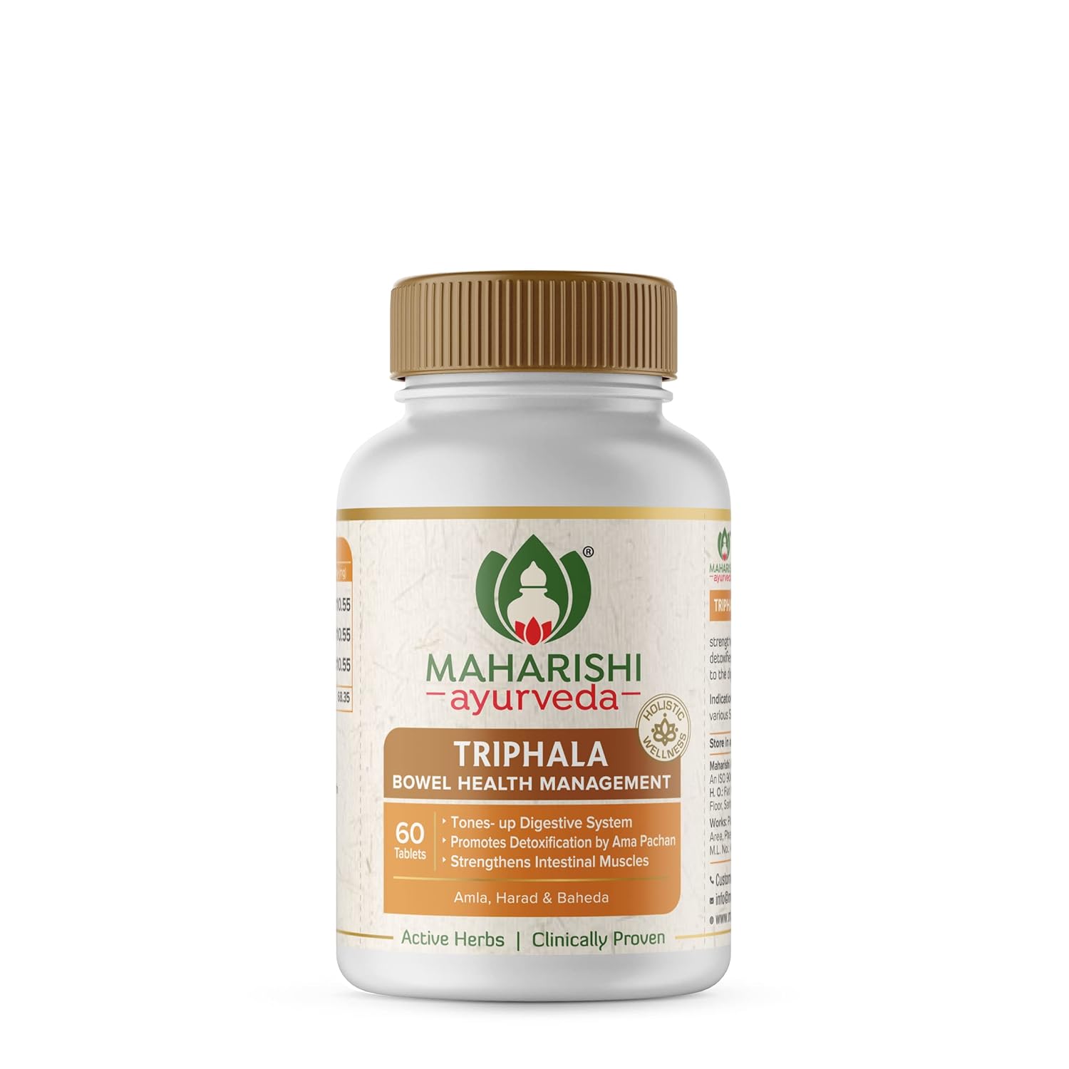Maharishi Ayurveda Triphala – 60 Tablets For Healthy Digestion, Bowel Wellness | Constipation