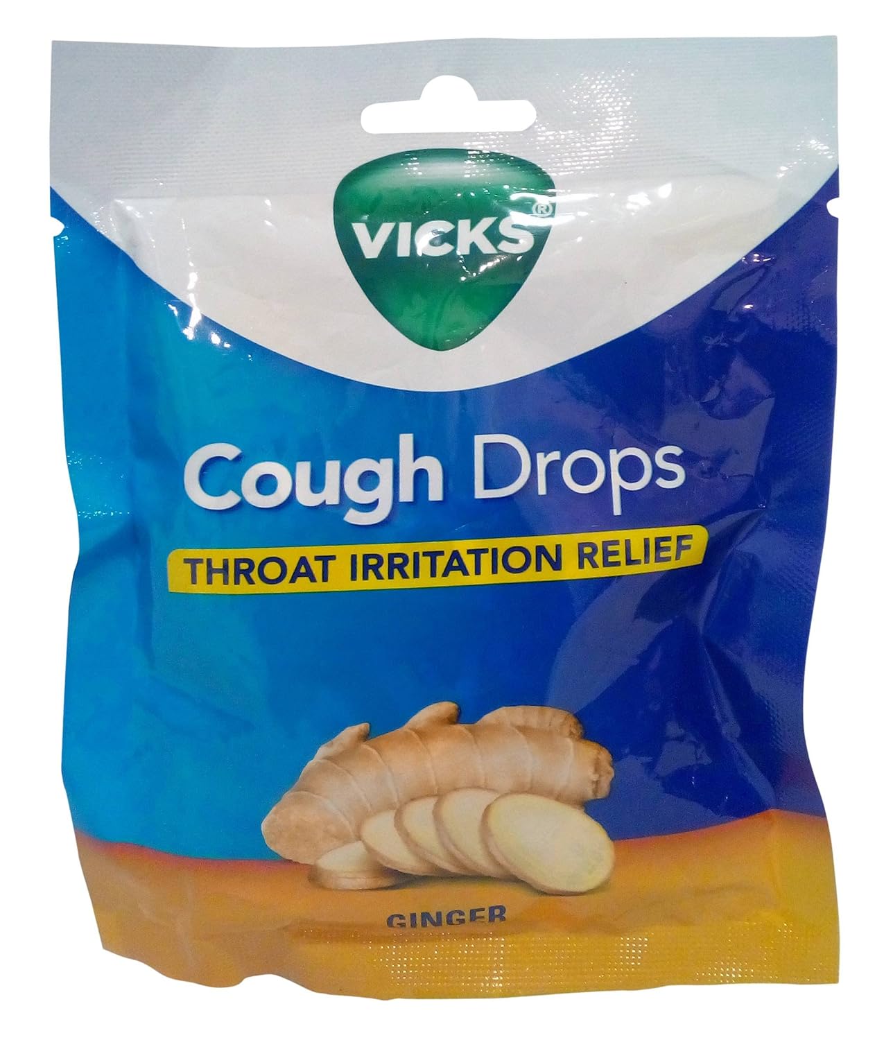 Vicks Cough Drops - Ginger, 20 Pieces Pouch