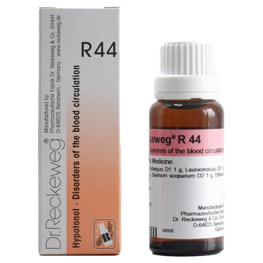 Dr Reckeweg R44 Drops Homeopathic Medicine Blood Circulation Disorders for blood pressure levels cardiac functions