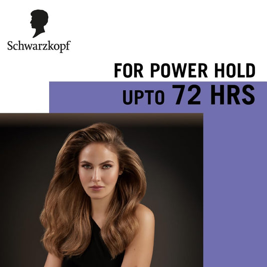 TAFT Schwarzkopf Ultimate Hair Spray For Hair With Crystal Shine | Hold 5+ For 72H hold | Protects From Wind And Humidity | No Stickiness | Easy To Brush Out | For Salon Like Finish - 250Ml. |