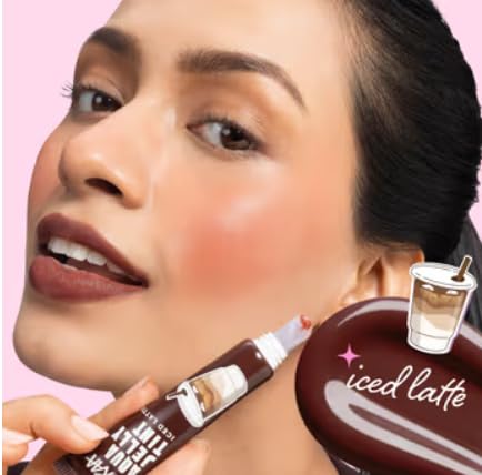 Nykaa Cosmetics Aqua Jelly Lip & Cheek Multi-use Water Tint - Iced Latte (10ml)