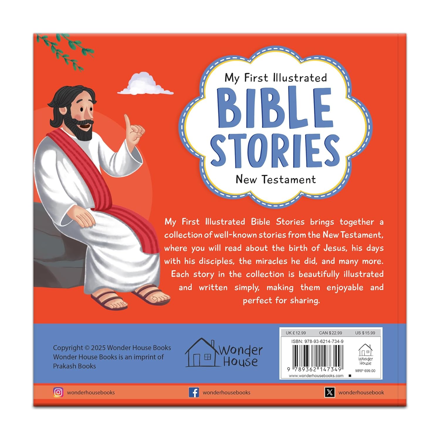 My First Illustrated Bible Stories: New Testament Hardcover Book