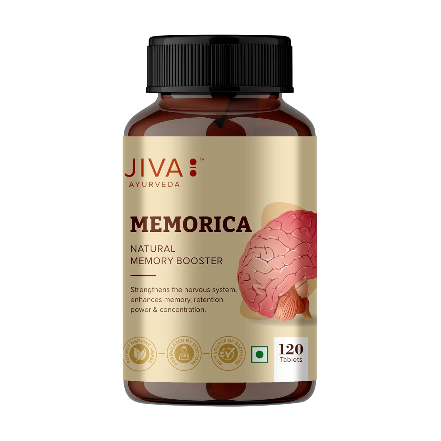 JIva Ayurveda Memorica (120 Tablets) For immune system, Memory, Nervous System