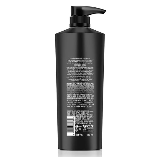 TRESemme Color Vibrance Shampoo 580ml With Sulfate-free formula and Anti-Fade Technology | Radiant Hair Color | Protects Colored Hair