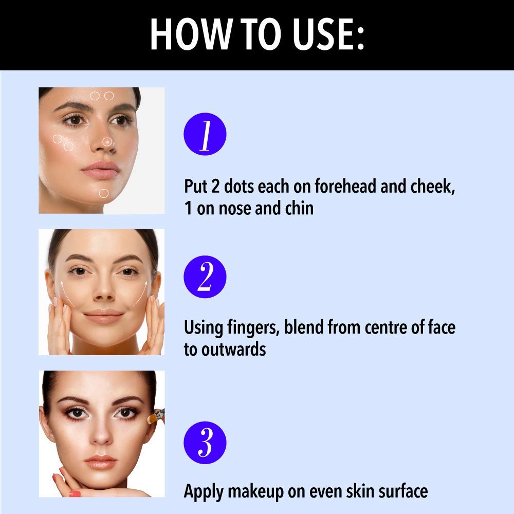 Blue Heaven Flawless Makeup Base Primer (30gm) For Face Makeup
