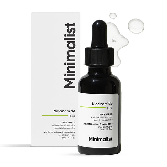 Minimalist Niacinamide 10% Face Serum | Regulates Sebum & Evens Skin Tone | With Zinc | For All Skin Types | 30 ml