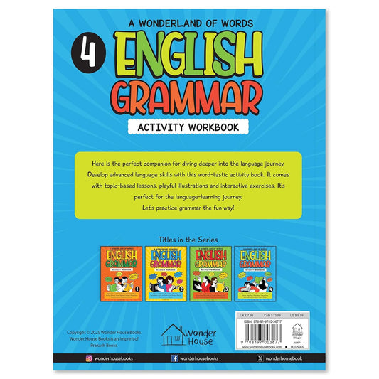 A Wonderland Of Words: English Grammar - Level 4 Activity Workbook Paperback