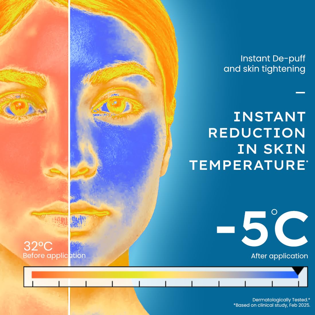 Hyphen Ice Dunk Cooling Face Mask - 31% Cooling Actives, 3% Caffeine - Instant Depuff 50gm
