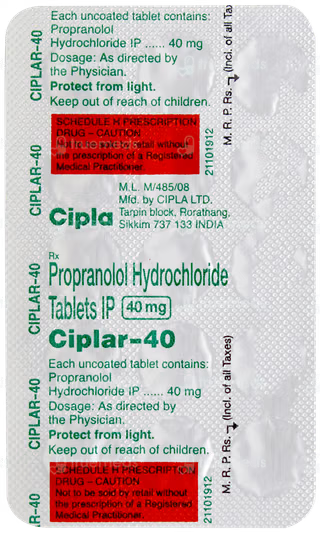 Ciplar 40 Tablet – 15 Tablets