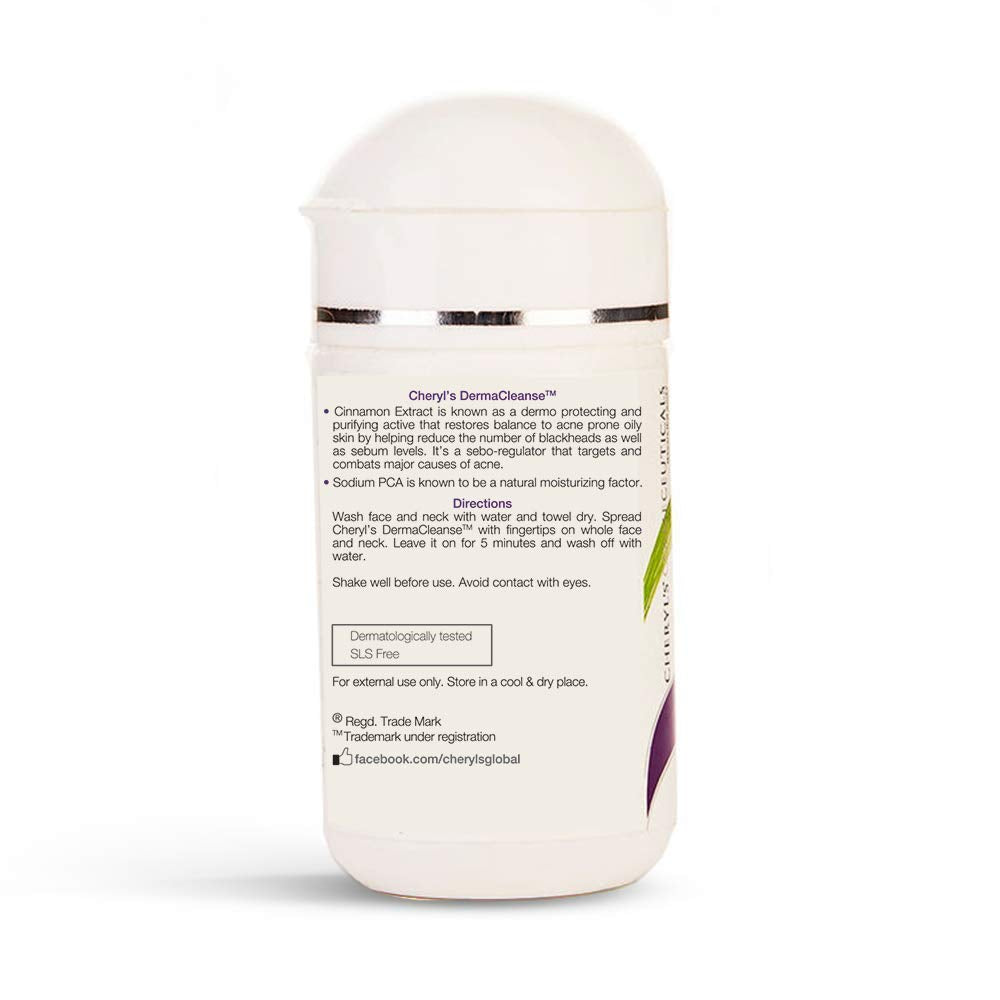 Cheryl’s Cosmeceuticals Derma Cleanse Face Wash (80g) For Acne Prone Skin