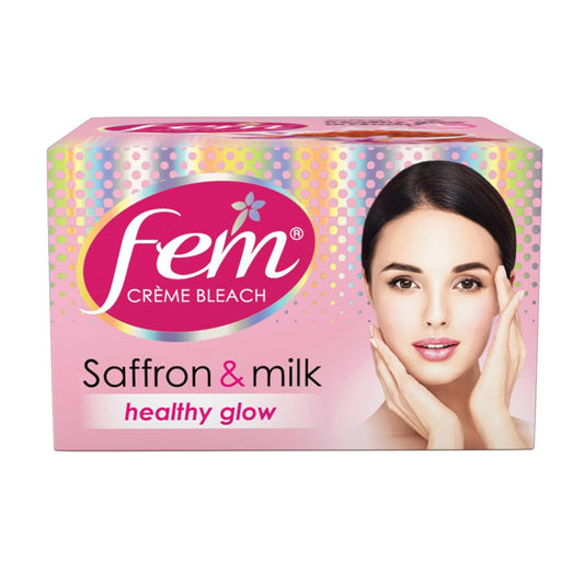 Fem Fairness (Saffron & Milk) Crème Bleach - 24g | Advanced Skin Brightening System