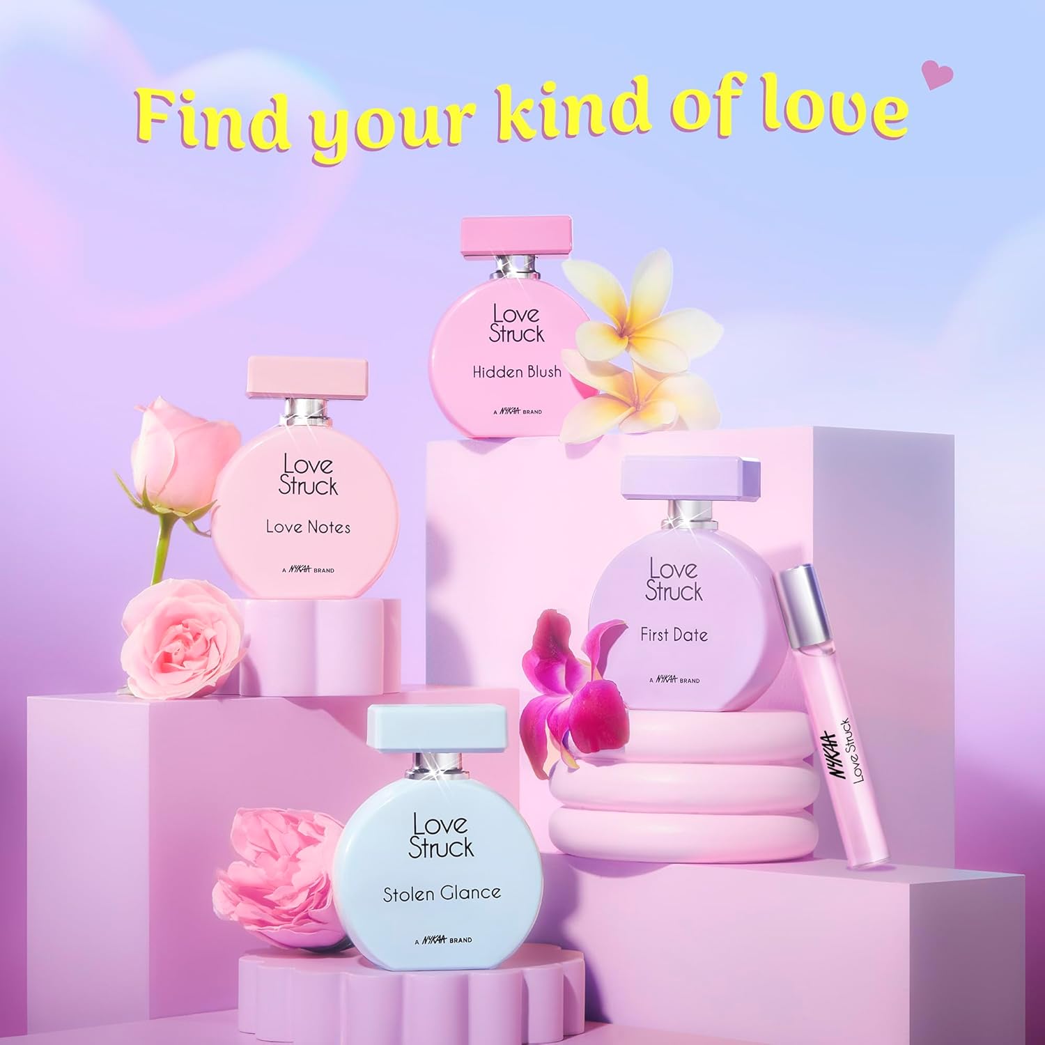 Nykaa Love Struck Love Notes EDP 16ml | Floral Perfume for Women | Rose, Vanilla Romantic Fragrance | Long-Lasting Scent for Daily Wear | Best Soft Feminine Perfume | Travel Size