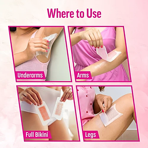 Veet Ready-to-use, Easy Grip Wax Strips For Dry Skin, 20 pcs