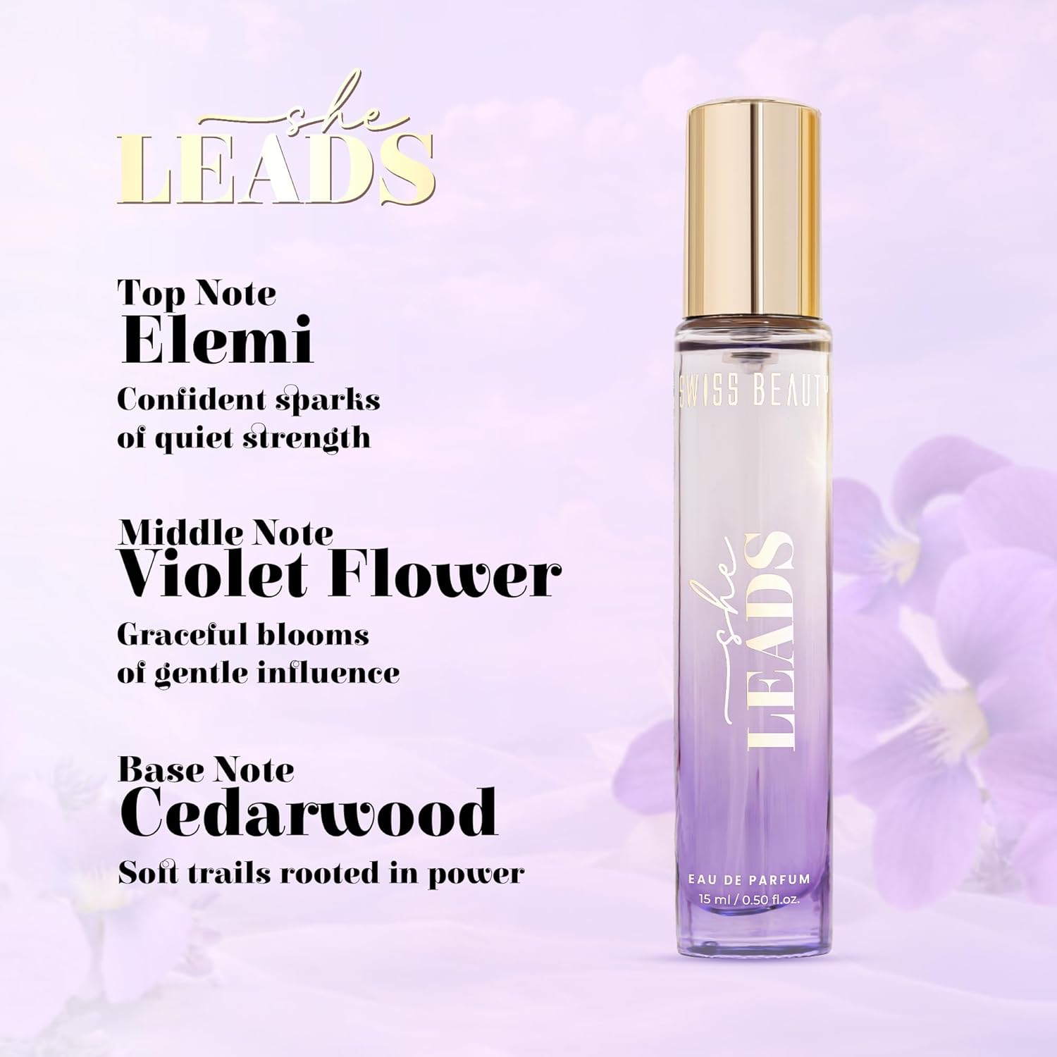 Swiss Beauty The She Edit | 3-In-1 Perfume Gift Box | Long-Lasting Fragrances | Travel-Friendly | Perfect For Gifting | 45ml