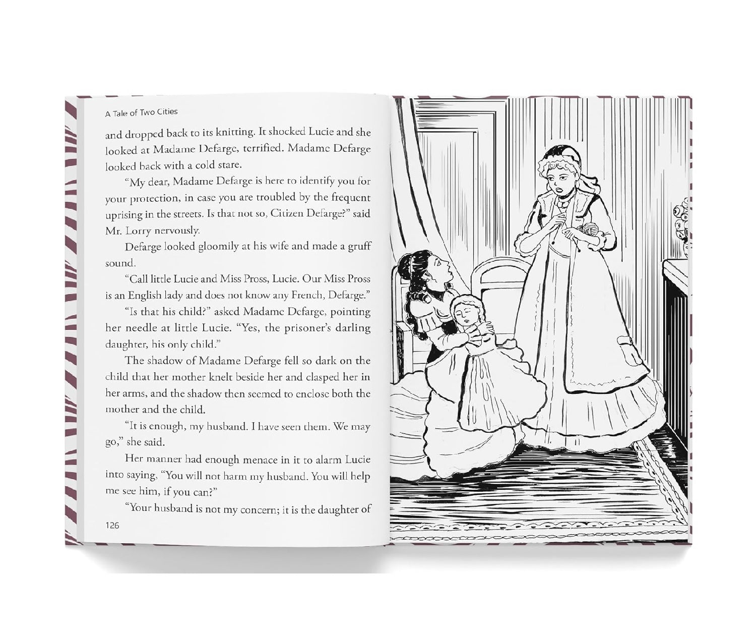 A Tale of Two Cities : Illustrated Abridged Children Classics English Novel with Review Questions Hardcover  Book