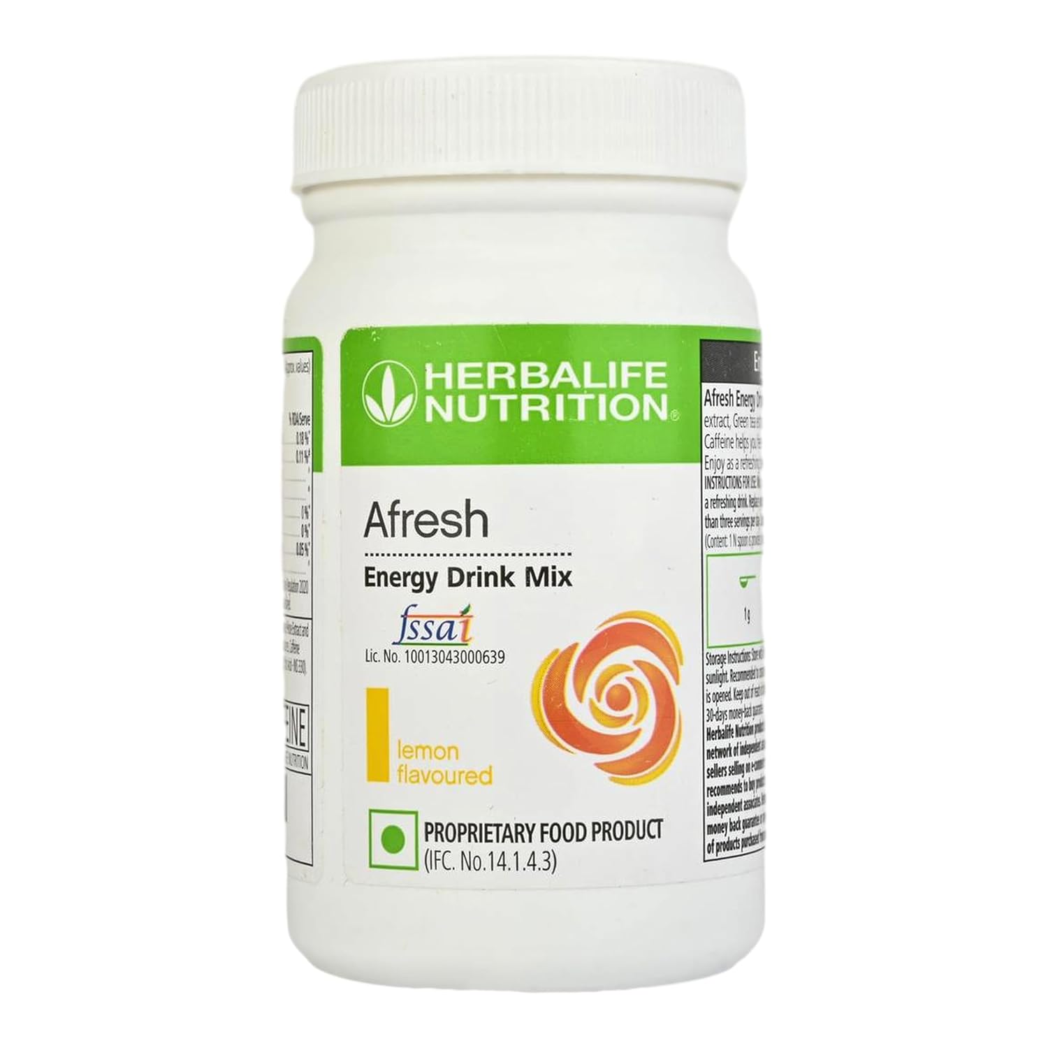 Herbalife Afresh Energy Drink Mix - 50 gm - Lemon
