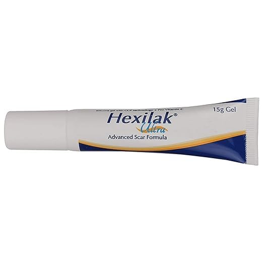 Hexilak Ultra Gel(Topical) (15gm) For Scars, Burns, Cuts, Scratches