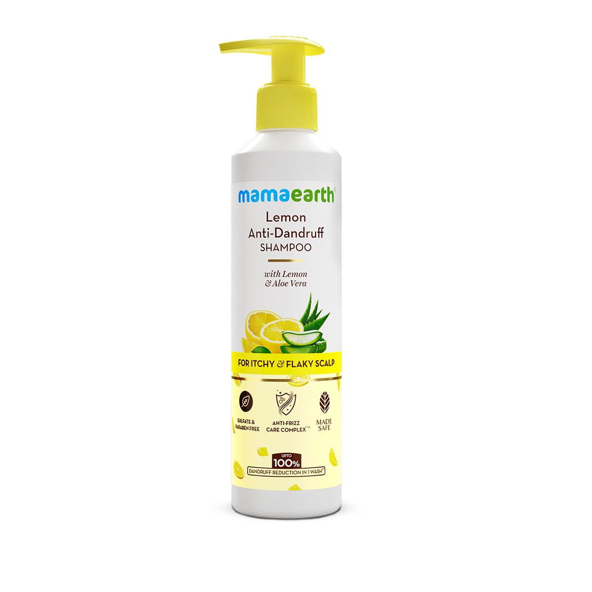 Mamaearth Lemon Anti-Dandruff Shampoo For Itchy & Flaky Scalp - 250 ml