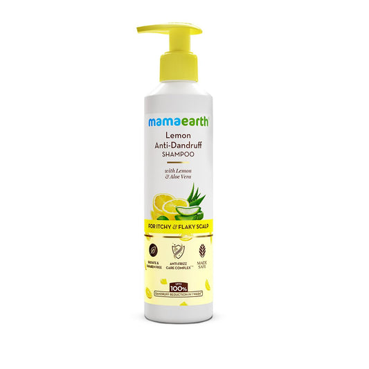 Mamaearth Lemon Anti-Dandruff Shampoo For Itchy & Flaky Scalp - 250 ml
