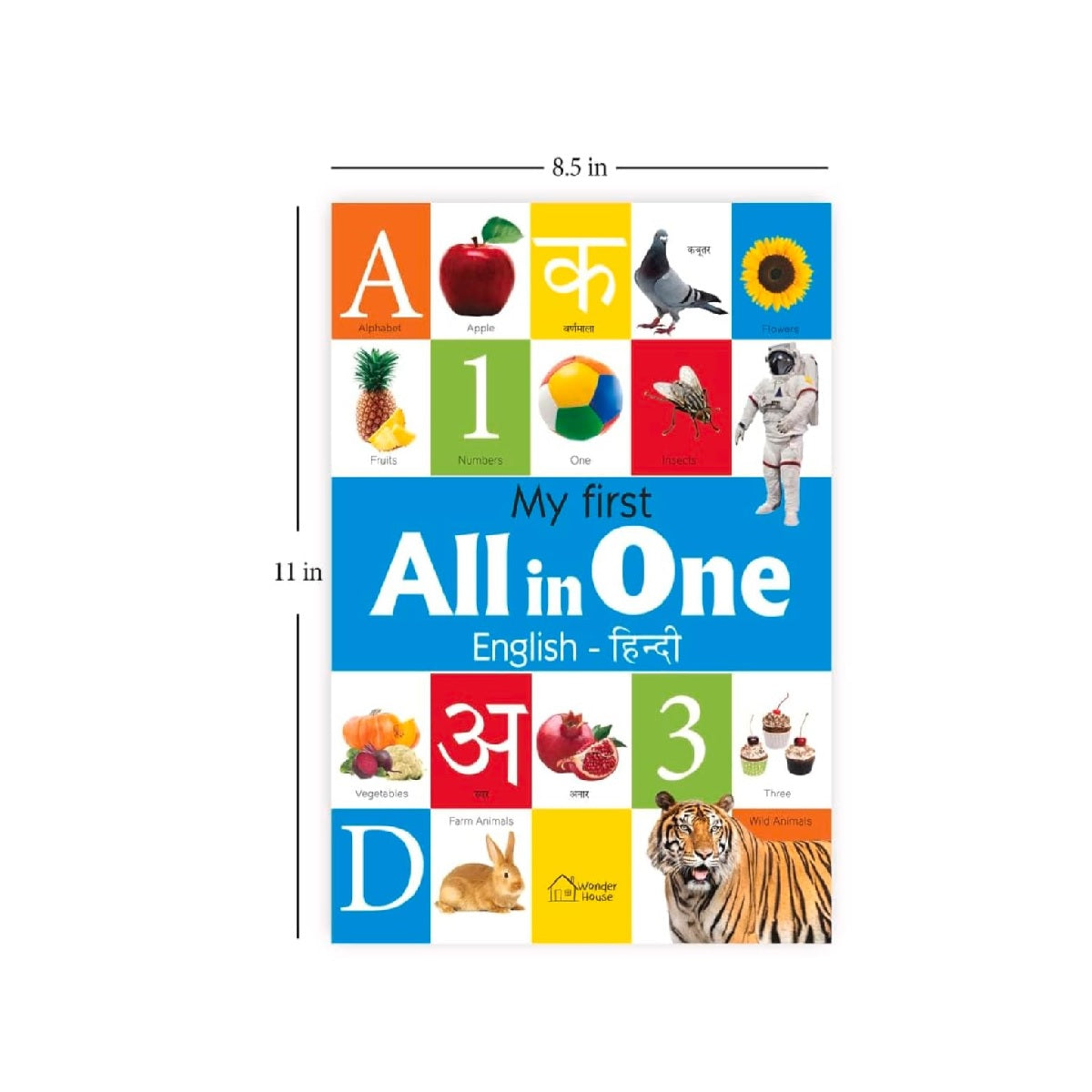 My First All in One : Bilingual Picture Book For Kids Hindi-English Paperback – Picture Book