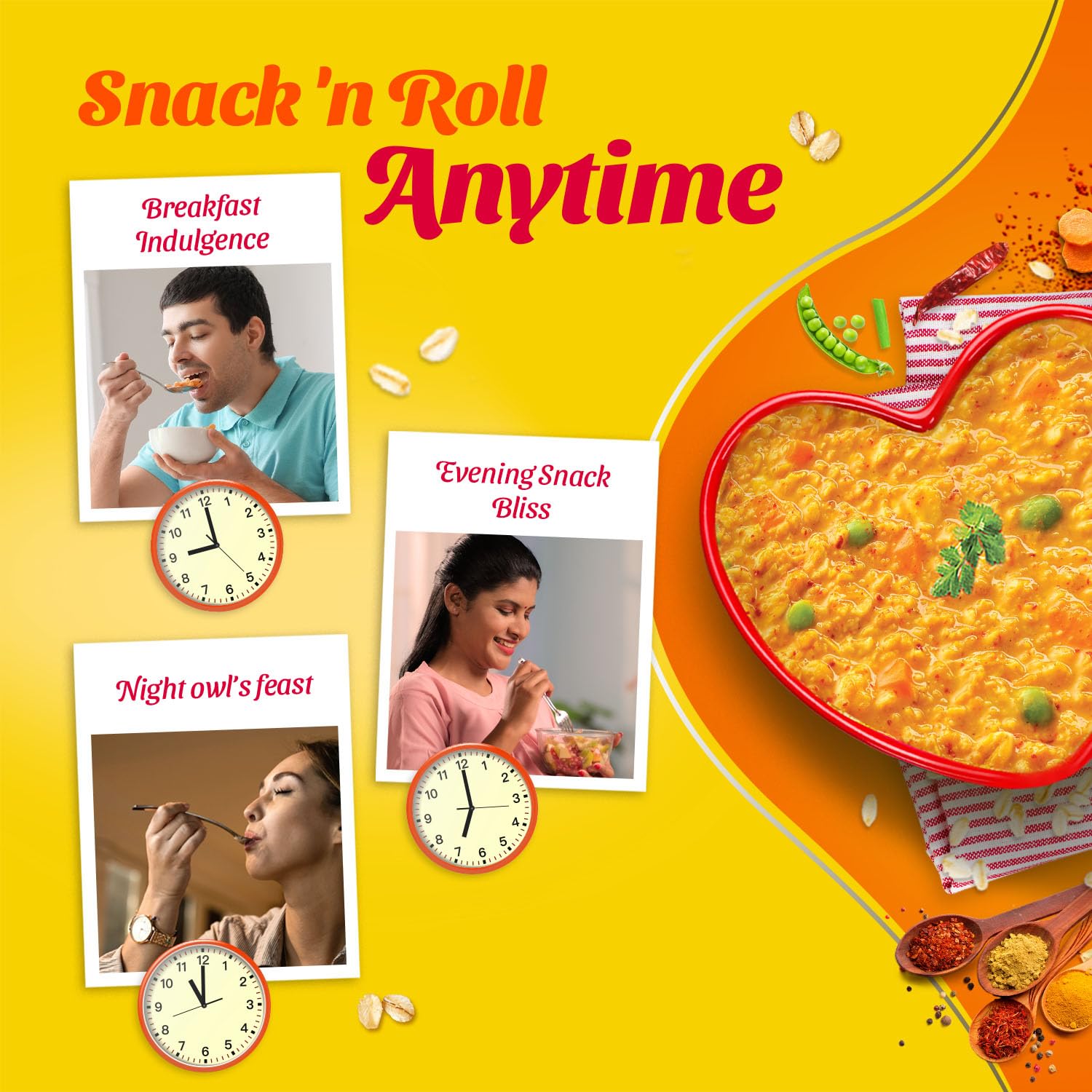 Saffola Masala Oats|38g| Classic Masala | Tasty, Anytime Snack | Ready in 3 mins | Millets Goodness- with Bajra & Jowar | No maida , No added preservatives | helps manage weight