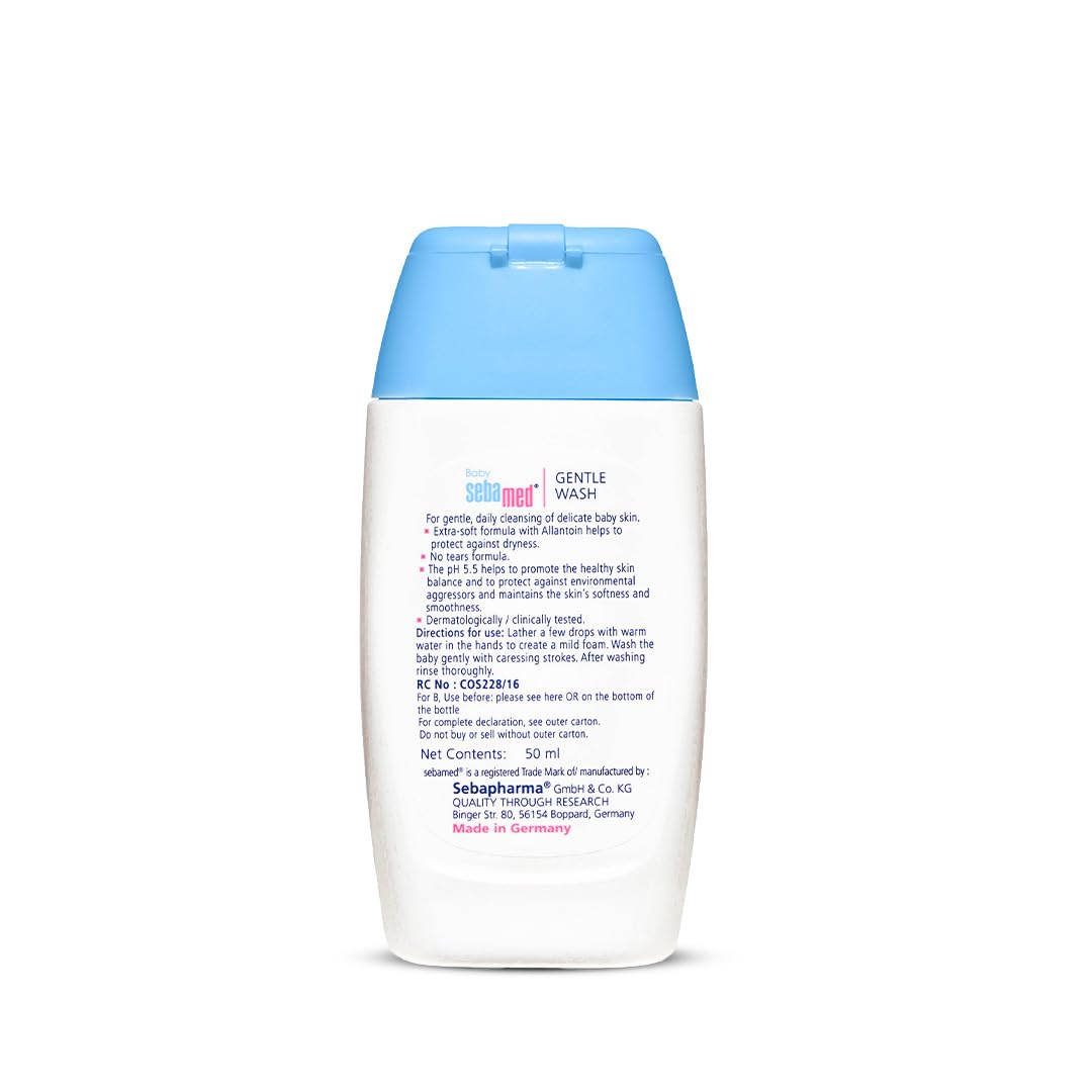 Sebamed Baby Gentle Wash, Protects Skin from Dryness 50 ml