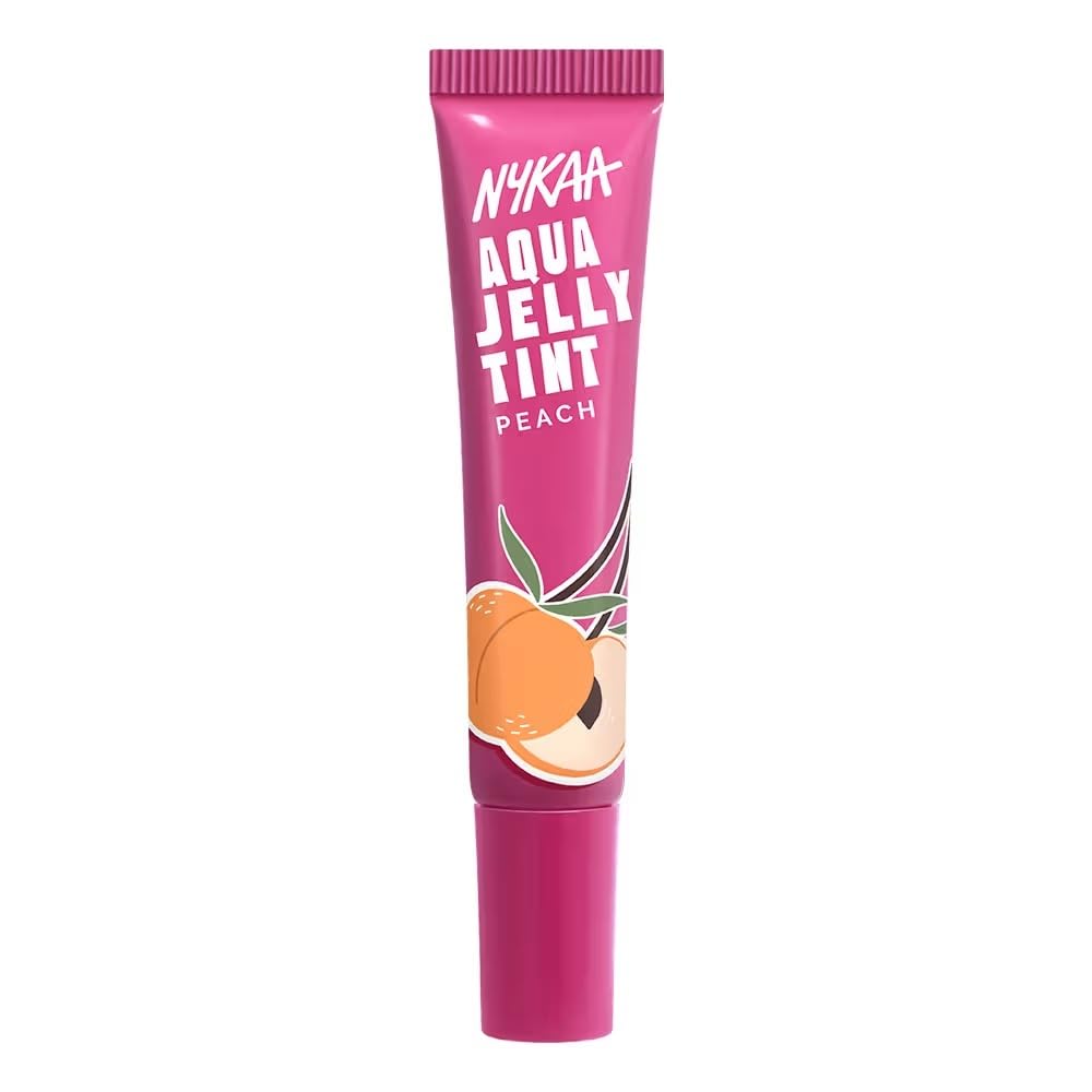Nykaa Cosmetics Aqua Jelly Lip & Cheek Multi-use Water Tint - Peach (10ml)