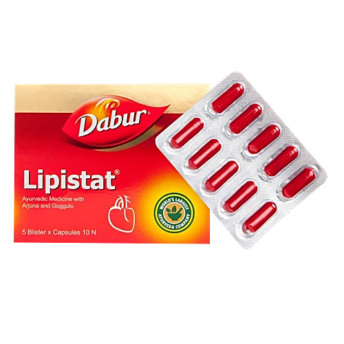 Dabur Ayurvedic Lipistat (10caps) for high cholesterol level hyperlipidemia