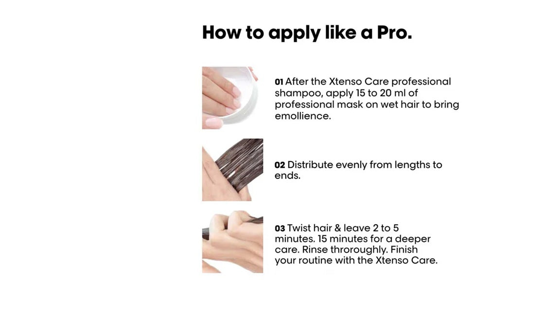 Loreal Paris Professionnel Xtenso Care Shampoo & Mask Combo 250ml + 196gm