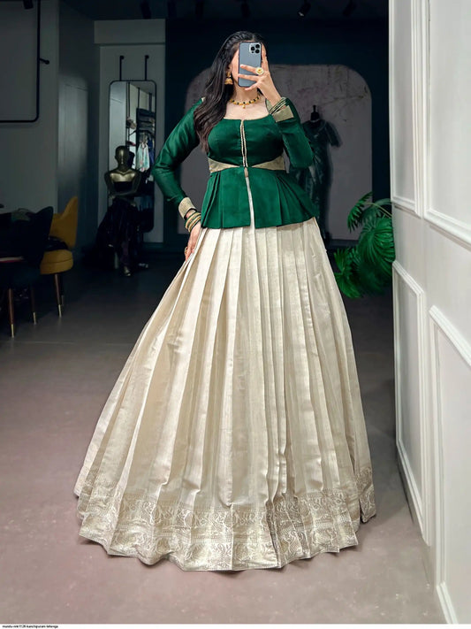 MUNDU NNK1128 KANCHIPURAM LEHENGA