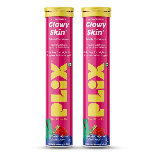 The Plant Fix Plix Glutathione Effervescent Tablets for Clear, Glowing & Youthful Skin