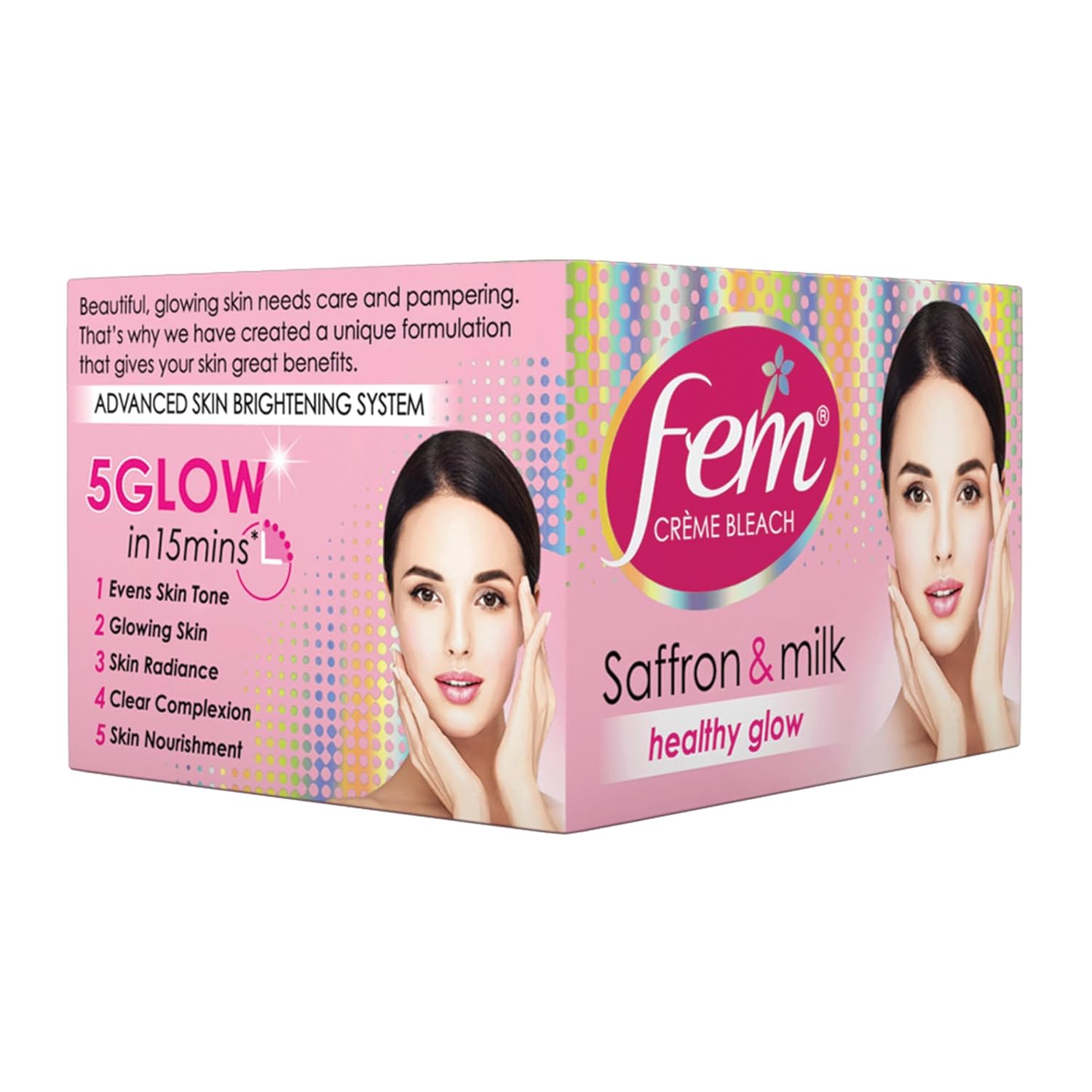 Fem Fairness (Saffron & Milk) Crème Bleach - 24g | Advanced Skin Brightening System